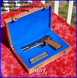 Browning Hi-Power FN High Power Wood Presentation Case Pistol Box Made to Order