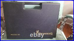 Browning PRACTICE 150 Factory Pistol Case Box with insert NICE Vintage