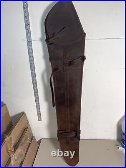 Buffalo Brand Leather Rifle Scabbard Hand Crafted Genuine Leather Rifle Holder