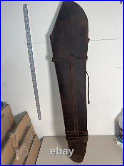 Buffalo Brand Leather Rifle Scabbard Hand Crafted Genuine Leather Rifle Holder