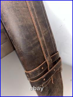 Buffalo Brand Leather Rifle Scabbard Hand Crafted Genuine Leather Rifle Holder