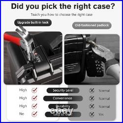 Built-In Lock TSA Gun Case for Handguns, 5 Pistol Case & 21 Magazines- Pre-Cut M