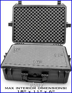 CASEMATIX 23 Customizable 7 Pistol Multiple Pistol Case TSA Approved Waterpro