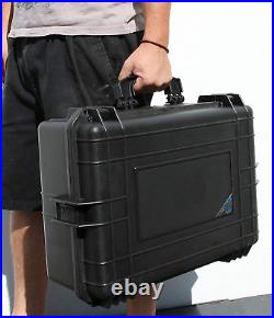 CASEMATIX 23 Customizable 7 Pistol Multiple Pistol Case TSA Approved Waterpro