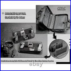 CLTAC 24PCS Soft Pistol Case Small Tactical Range Bag Modular Handgun Gun Ba