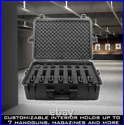 CM 23 Pistol Case for Hand Guns and Accessories, Waterproof Multi Gun Case