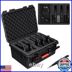 CVLIFE Gun Case for Handguns, 18 Pistol Case Holds 5 Handguns and 12 Magazin