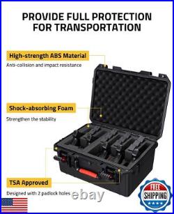 CVLIFE Gun Case for Handguns, 18 Pistol Case Holds 5 Handguns and 12 Magazin
