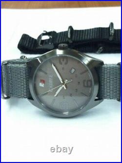 Calibre Men's SC-4T2-15-011 Trooper IP Case Interchangeable Canvas Strap Watch