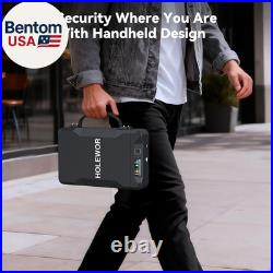 Car Gun Safe Small Pistol Safe Handheld Biometric Gun Cases for Handguns, Portab