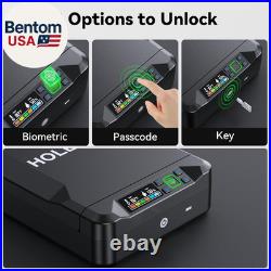 Car Gun Safe Small Pistol Safe Handheld Biometric Gun Cases for Handguns, Portab