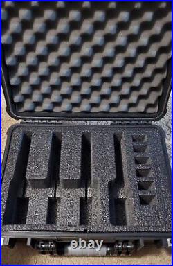 Case Club 4 Pistol and 16 Magazine Pre-Cut Heavy Duty Waterproof Case As Is