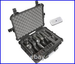 Case Club Gun Storage Case Heavy Duty Waterproof Stainless Steel Plastic Black