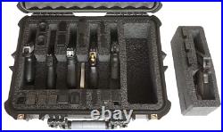 Case Club Gun Storage Case Heavy Duty Waterproof Stainless Steel Plastic Black
