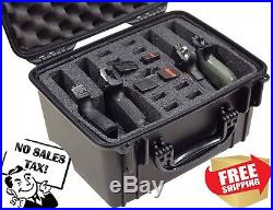 Case Club Waterproof 4 Pistol Case with Silica Gel 4Gun 12 Magazines Pad Locked