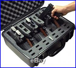 Case Club Waterproof 6 Pistol Case Silica Gel 12 Magazine Storage Foam Insert