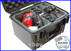 Case Club Waterproof Universal 2 Pistol Case with Silica Gel