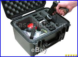 Case Club Waterproof Universal 2 Pistol Case with Silica Gel