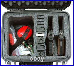 Case Club Waterproof Universal 2 Pistol Case with Silica Gel