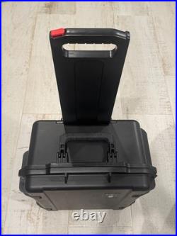 Case Cruzer Quick Draw 6 Pack Universal Handgun Case with Wheels, Pull Out Handle
