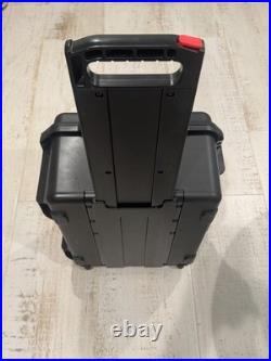 Case Cruzer Quick Draw 6 Pack Universal Handgun Case with Wheels, Pull Out Handle