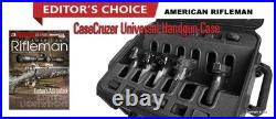 Case Cruzer Quick Draw 6 Pack Universal Handgun Case with Wheels, Pull Out Handle