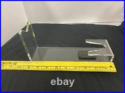 Case Of 24 New Clear Acrylic Hand Gun Display Stand Holders 8 X 4 X 2.5