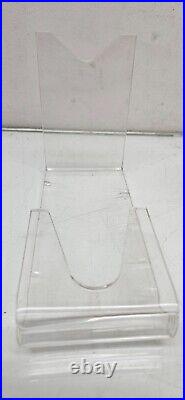 Case of 25 Clear Acrylic Hand Gun Display Stand 5.75L x 2.5W x 4H