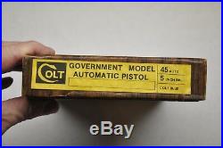Colt #103 Series 70 Government Model 45 ACP box 2 pc