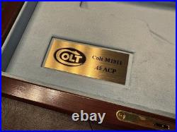 Colt 1911 American Eagle Wooden Display Case Brand New Made In The USA