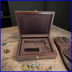 Colt 1911 Wood Storage Case Indian Rosewood/Sheesham Brown Velvet Lined