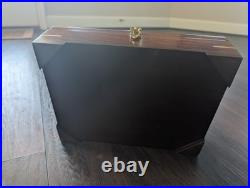 Colt 1911 Wood Storage Case Indian Rosewood/Sheesham Brown Velvet Lined