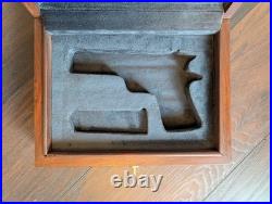 Colt 1911 Wood Storage Case Indian Rosewood/Sheesham Grey Velvet Lined -C013