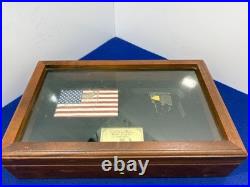 Colt. 25 Auto Golden Tribute Armed Forces Presentation Case with Key