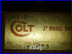 Colt 3 rd DRAGOON 7.5.44 Blue Hand Gun Pistol Revolver EMPTY BOX with Papers