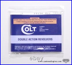 Colt Double Action Revolver Box, OEM Case, 1997 Manual, And Much More