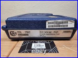 Colt Firearms Blue Plastic Case Gun Box 1911 45 ACP Defender OEM Side Label