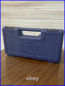 Colt Firearms Blue Plastic Gun Box Semi Automatic 1911 45 ACP Model 01991