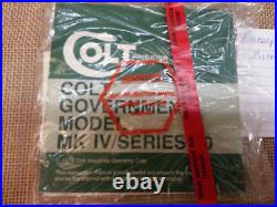 Colt Government. 380 Caliber Factory Pistol Box with Manual 1st Edition Colt Government. 380 Caliber Factory Pistol Box with Manual 1st Edition