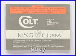 Colt King Cobra Box, OEM Case With 1990 Manual, And Much More