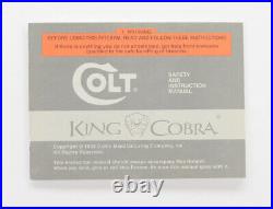 Colt King Cobra Box, OEM Case With 1993 Manual, And Much More