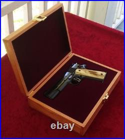 Colt Model 1911 Wood Presentation Case Pistol Display Box Made to order