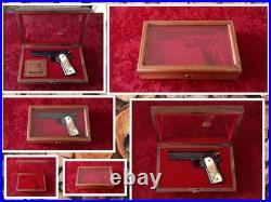 Colt Model 1911 Wood Presentation Case Pistol Display Box Made to order