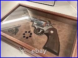 Colt Python 4.25 Barrel Glass Walnut Presentation Case for New Model Python