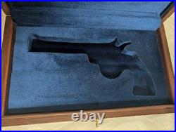 Colt Python 6 In. Indian Rose Wood Blue Velvet Lined Revolver Case