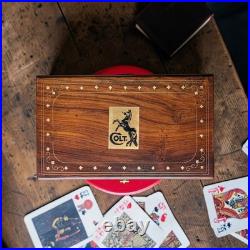 Colt Python 6 In. Indian Rose Wood Velvet Lined Revolver Case