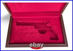 Colt Python 6 In. Indian Rose Wood Velvet Lined Revolver Case