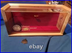 Colt Revolver Display Case 1970 Missouri Sesquicentennial Hand Gun Box 22 4