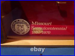 Colt Revolver Display Case 1970 Missouri Sesquicentennial Hand Gun Box 22 4