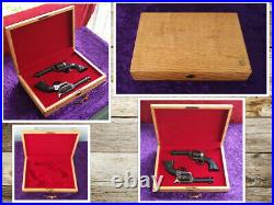 Colt SAA Ruger Uberti Pietta Revolver Wood Presentation Case Box Custom Fitted